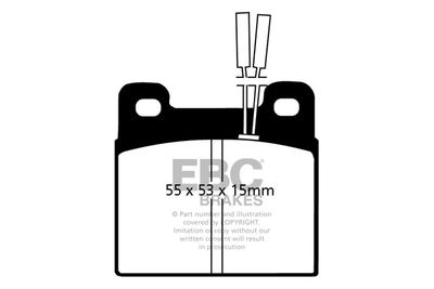 DP508 EBC Brakes Комплект тормозных колодок, дисковый тормоз