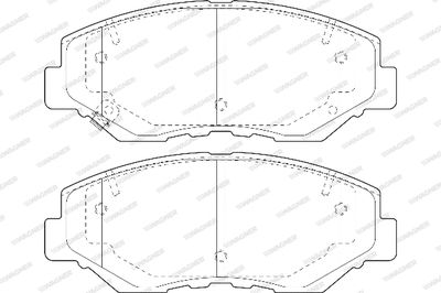 WBP23868A WAGNER Комплект тормозных колодок, дисковый тормоз
