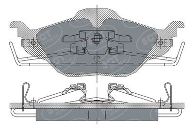 SP241PR SCT - MANNOL Комплект тормозных колодок, дисковый тормоз