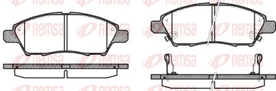 121002 REMSA Комплект тормозных колодок, дисковый тормоз