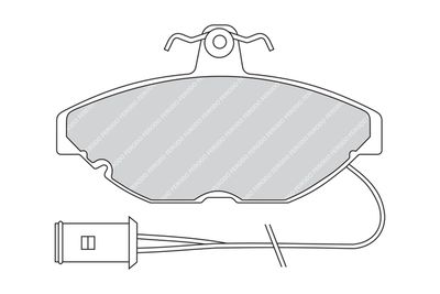 FDB274 FERODO Комплект тормозных колодок, дисковый тормоз