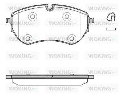 P1953300 WOKING Комплект тормозных колодок, дисковый тормоз