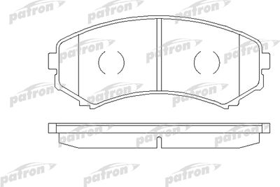 PBP1603 PATRON Комплект тормозных колодок, дисковый тормоз