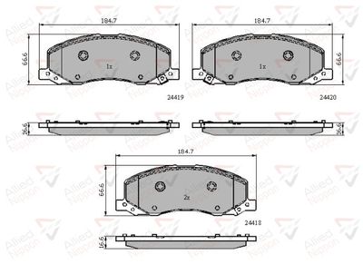 ADB32003 COMLINE Комплект тормозных колодок, дисковый тормоз