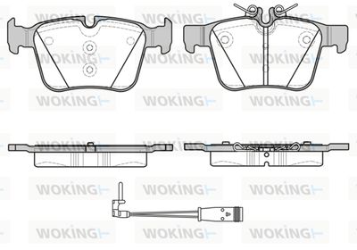 P1416321 WOKING Комплект тормозных колодок, дисковый тормоз