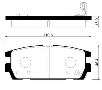 HP0023 HSB GOLD Комплект тормозных колодок, дисковый тормоз