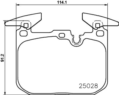 P06096 BREMBO Комплект тормозных колодок, дисковый тормоз