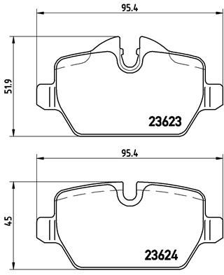 P06037X BREMBO Комплект тормозных колодок, дисковый тормоз