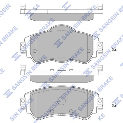 SP1829 Hi-Q Комплект тормозных колодок, дисковый тормоз