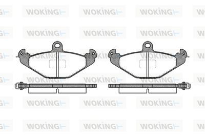 P245310 WOKING Комплект тормозных колодок, дисковый тормоз