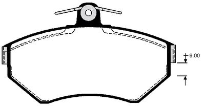 RA06951 RAICAM Комплект тормозных колодок, дисковый тормоз