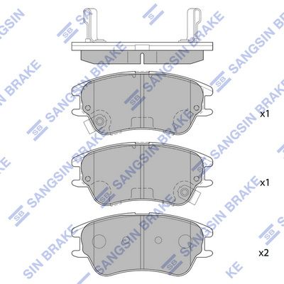 SP1149 Hi-Q Комплект тормозных колодок, дисковый тормоз