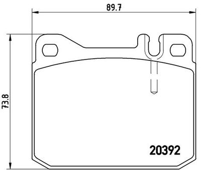 P85007 BREMBO Комплект тормозных колодок, дисковый тормоз