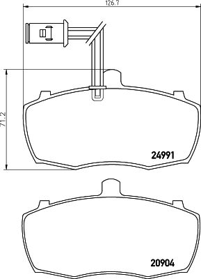 MDB2859 MINTEX Комплект тормозных колодок, дисковый тормоз