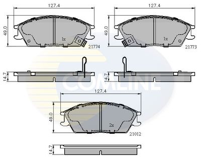 CBP3253 COMLINE Комплект тормозных колодок, дисковый тормоз