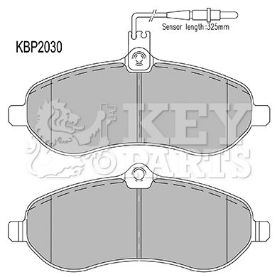 KBP2030 KEY PARTS Комплект тормозных колодок, дисковый тормоз