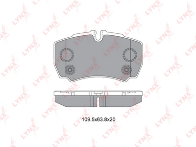 BD3035 LYNXauto Комплект тормозных колодок, дисковый тормоз