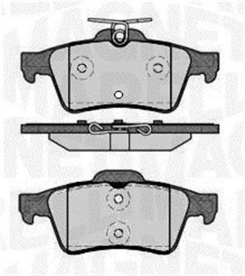 363916060570 MAGNETI MARELLI Комплект тормозных колодок, дисковый тормоз