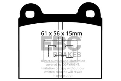 DP174 EBC Brakes Комплект тормозных колодок, дисковый тормоз