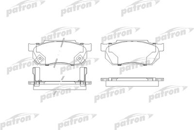 PBP300 PATRON Комплект тормозных колодок, дисковый тормоз