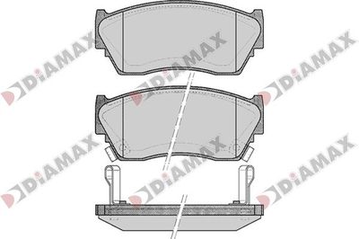 N09806 DIAMAX Комплект тормозных колодок, дисковый тормоз