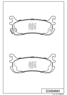 D3094MH MK Kashiyama Комплект тормозных колодок, дисковый тормоз