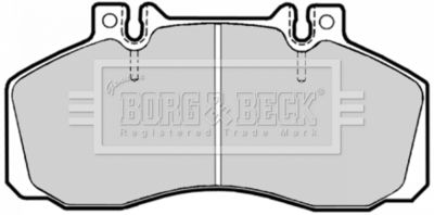 BBP1636 BORG & BECK Комплект тормозных колодок, дисковый тормоз