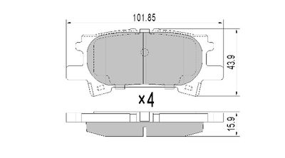 FBP0068 FREMAX Комплект тормозных колодок, дисковый тормоз