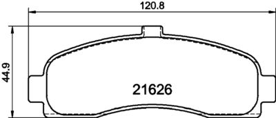 PCP1169 DON Комплект тормозных колодок, дисковый тормоз