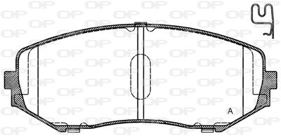 BPA122502 OPEN PARTS Комплект тормозных колодок, дисковый тормоз