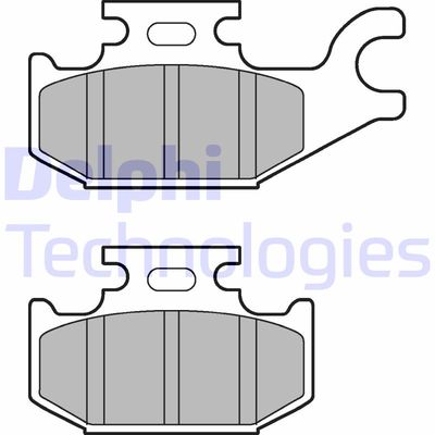 LP3191 DELPHI Комплект тормозных колодок, дисковый тормоз