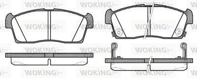 P1099302 WOKING Комплект тормозных колодок, дисковый тормоз
