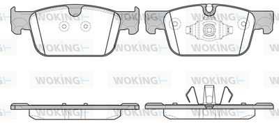 P1792310 WOKING Комплект тормозных колодок, дисковый тормоз