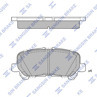 SP4502 Hi-Q Комплект тормозных колодок, дисковый тормоз