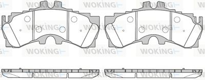 P1689300 WOKING Комплект тормозных колодок, дисковый тормоз