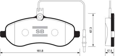 FBP1415 FI.BA Комплект тормозных колодок, дисковый тормоз