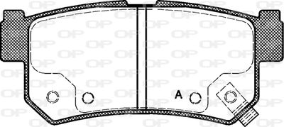 BPA074662 OPEN PARTS Комплект тормозных колодок, дисковый тормоз