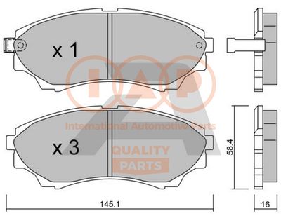 70411073P IAP QUALITY PARTS Комплект тормозных колодок, дисковый тормоз