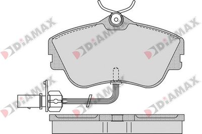 N09548 DIAMAX Комплект тормозных колодок, дисковый тормоз