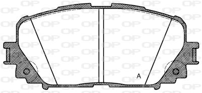 BPA125800 OPEN PARTS Комплект тормозных колодок, дисковый тормоз