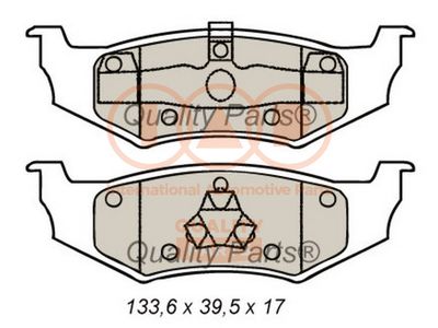 70402061 IAP QUALITY PARTS Комплект тормозных колодок, дисковый тормоз