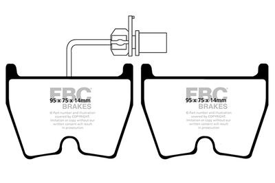 DP415133R EBC Brakes Комплект тормозных колодок, дисковый тормоз