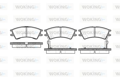 P775302 WOKING Комплект тормозных колодок, дисковый тормоз