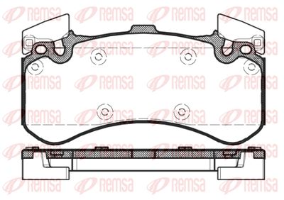 146300 REMSA Комплект тормозных колодок, дисковый тормоз