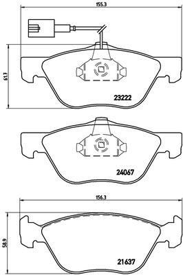 FK20234 KAISHIN Комплект тормозных колодок, дисковый тормоз