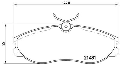 P24039 BREMBO Комплект тормозных колодок, дисковый тормоз