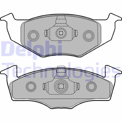 LP1249 DELPHI Комплект тормозных колодок, дисковый тормоз