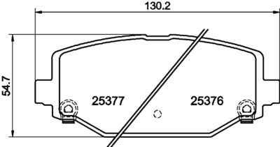 PCP1574 DON Комплект тормозных колодок, дисковый тормоз