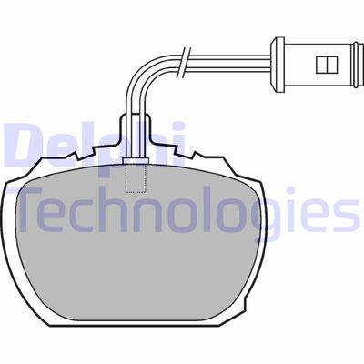 LP216 DELPHI Комплект тормозных колодок, дисковый тормоз