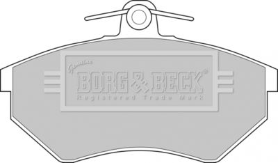 BBP1427 BORG & BECK Комплект тормозных колодок, дисковый тормоз